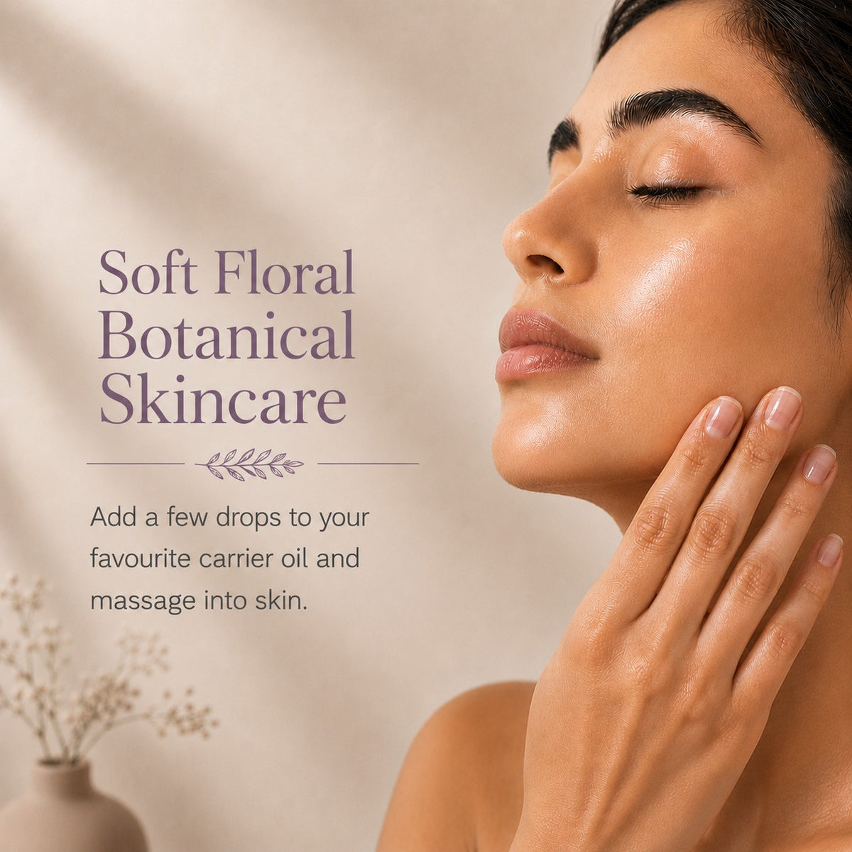 French Lavender - soft floral botanical skincare, blend into a carrier oil
