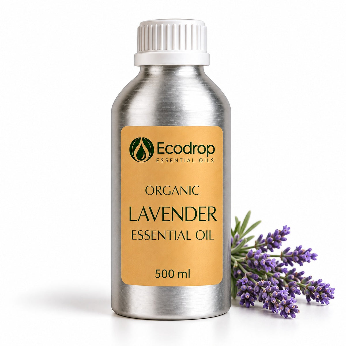 Organic French Lavender Essential Oil 500ml aluminium bottle for soap and candle makers