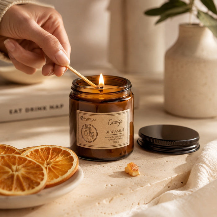 Ecodrop Orange & Bergamot candle