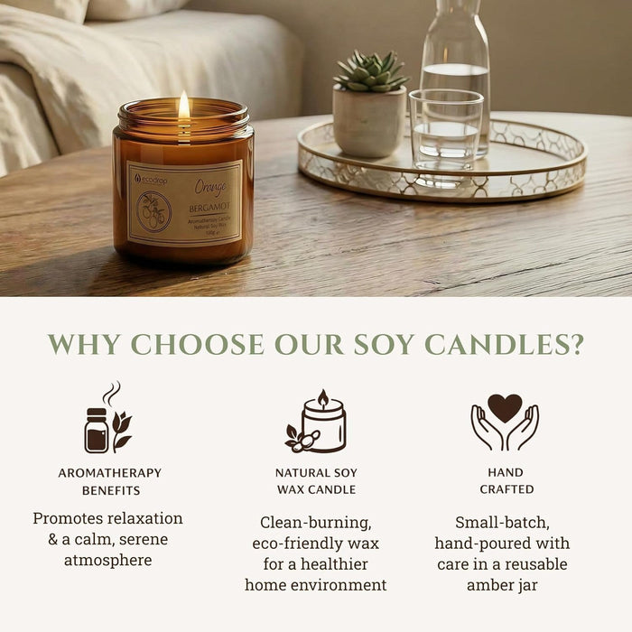 Ecodrop Orange & Bergamot candle