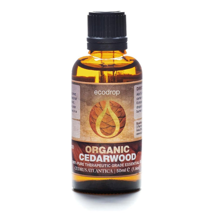 Organic Atlas Cedarwood Essential Oil, 50ml - ecodrop