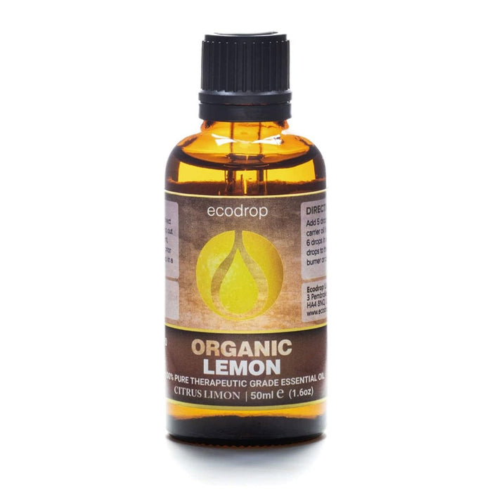 Organic Lemon Essential Oil 50ml - ecodrop
