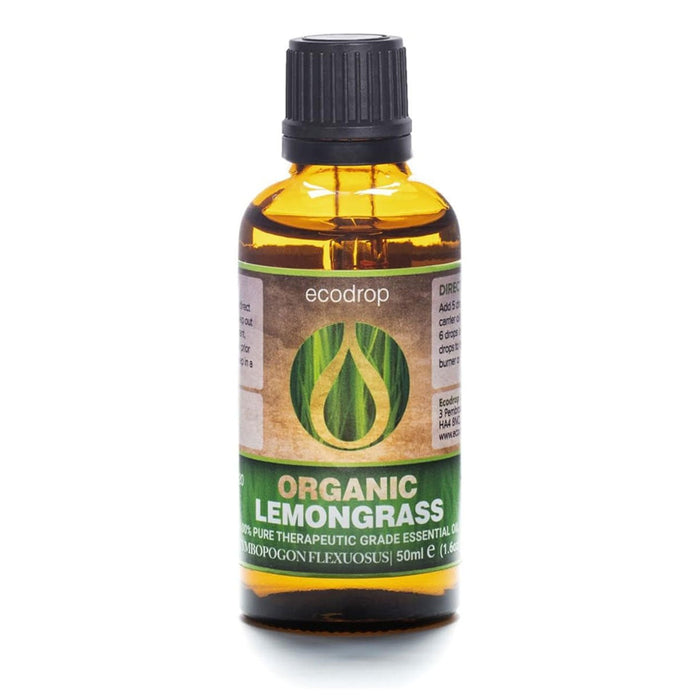 Organic Lemongrass Essential Oil, 50ml - ecodrop
