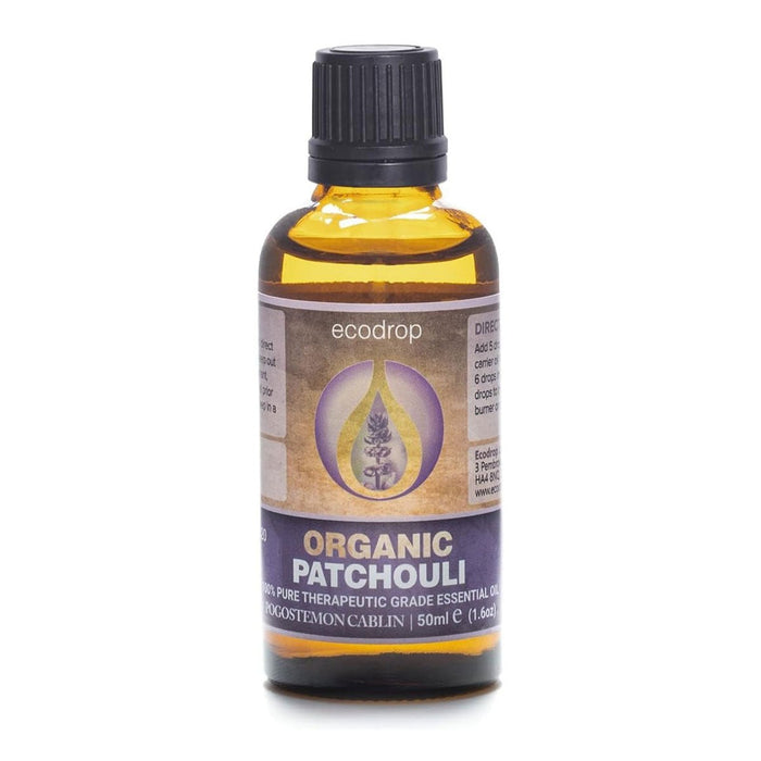 Organic Patchouli Essential Oil, 50ml - ecodrop