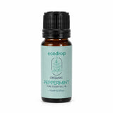 Organic peppermint essential oil 10ml amber bottle by Ecodrop, Mentha piperita