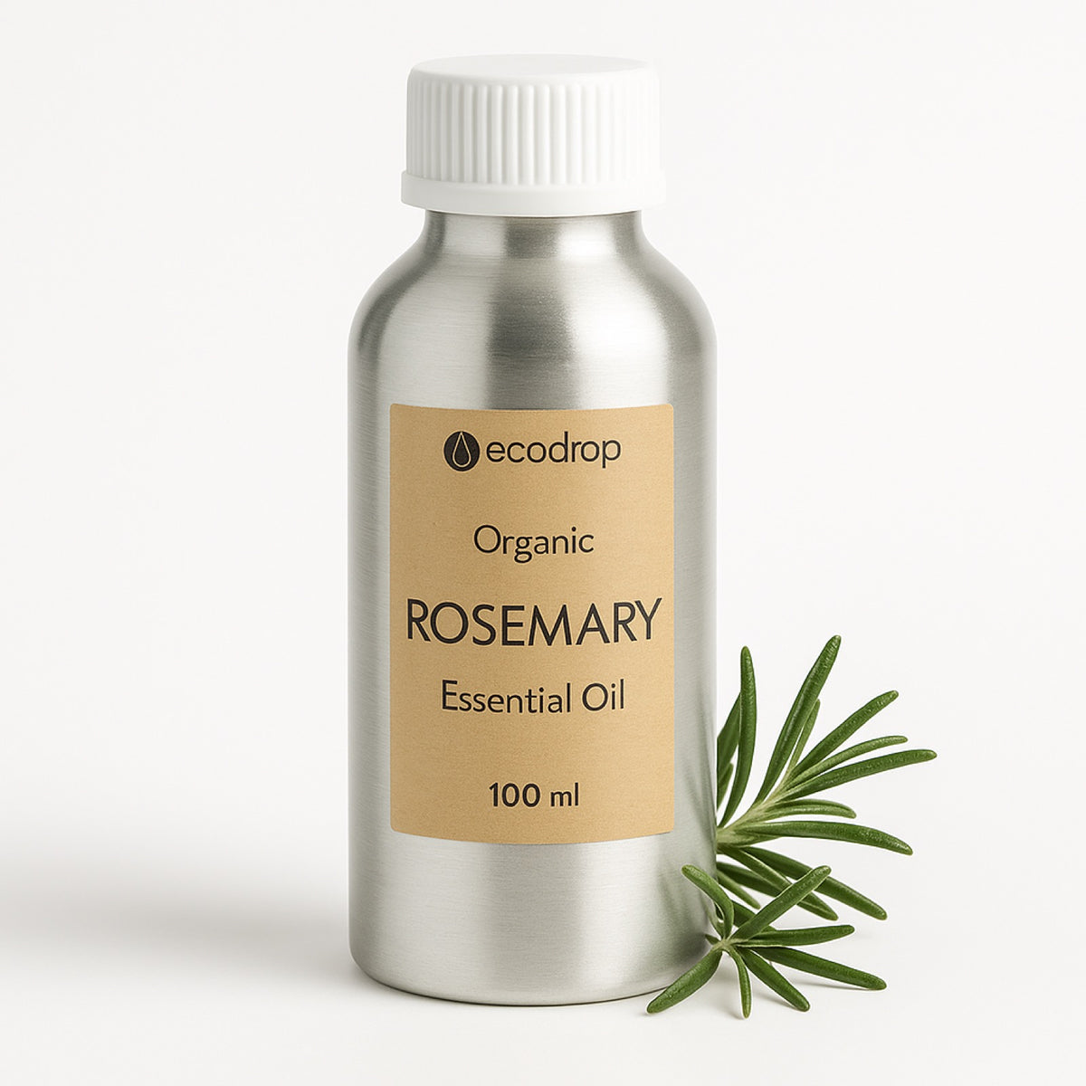 Organic Rosemary Essential Oil 100ml aluminium bottle