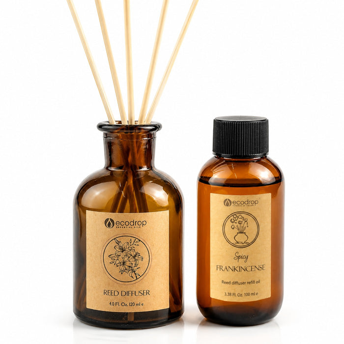 Spicy Frankincense reed diffuser set
