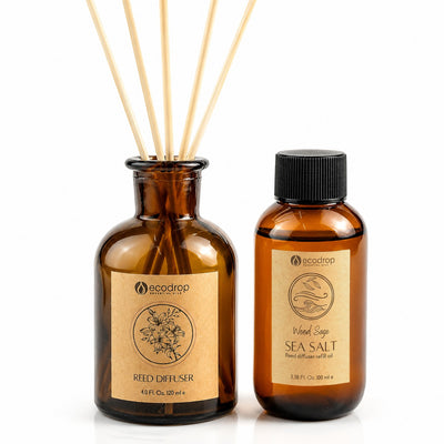 Wood Sage & Sea Salt reed diffuser set