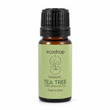 Organic tea tree essential oil 10ml amber bottle by Ecodrop, Melaleuca alternifolia