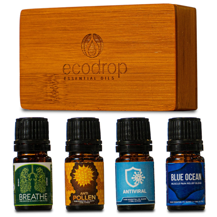 Therapeutic Essential Oil Blend Collection 4 x 5ml - ecodrop