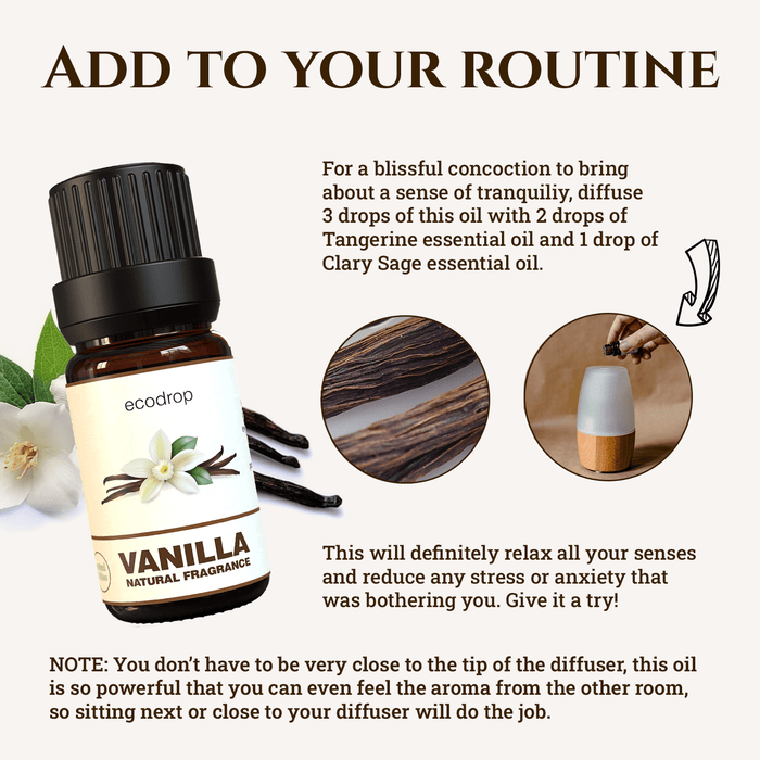 Vanilla Natural Blend Essential Oil - 5ml - ecodrop