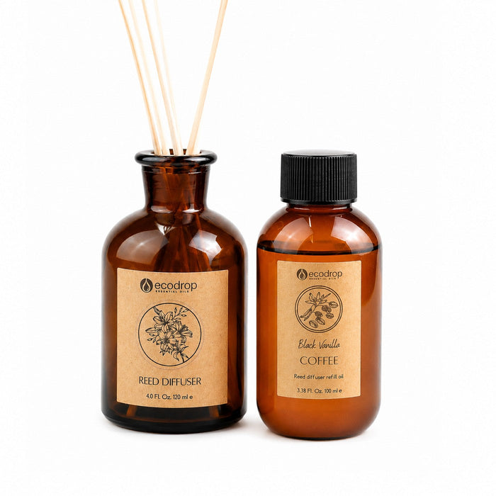 Vanilla & Coffee reed diffuser set