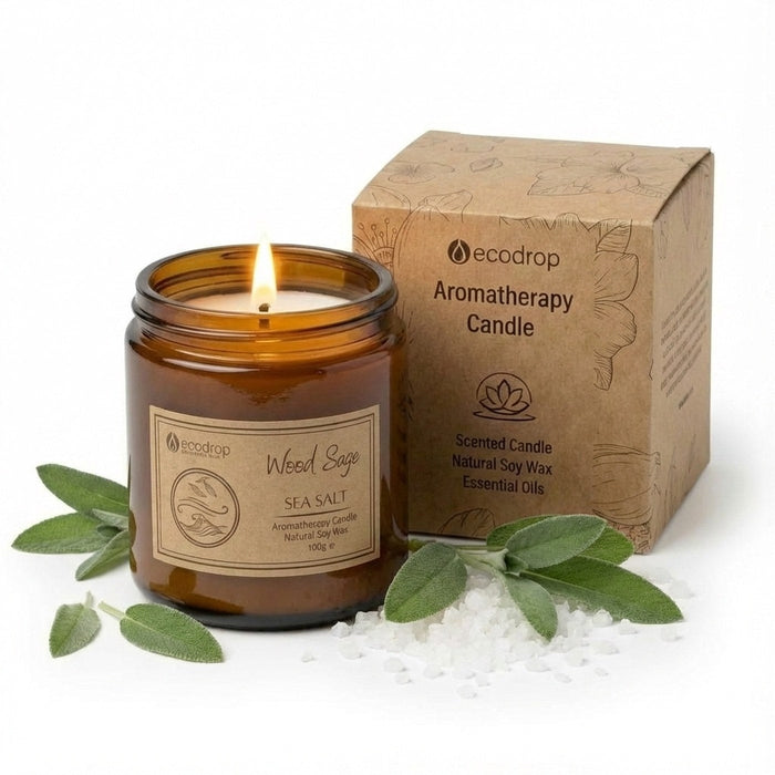 Ecodrop Wood Sage & Sea Salt candle