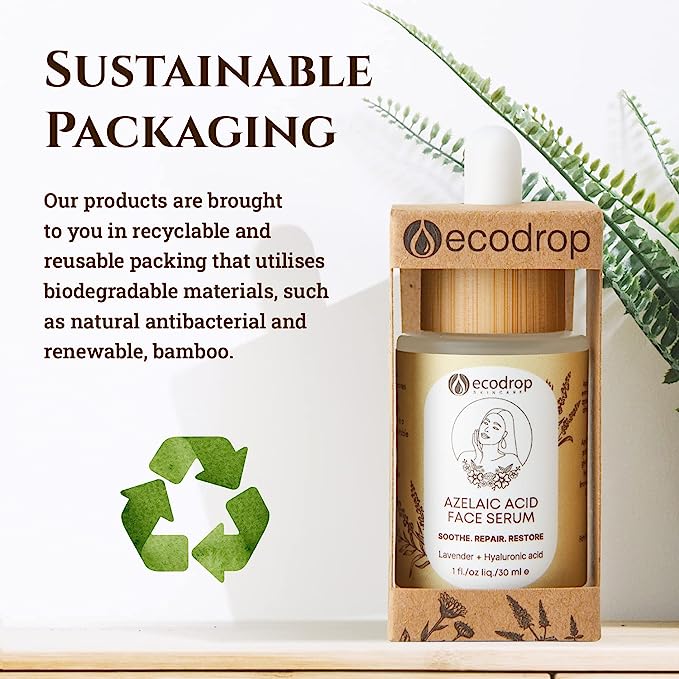 Azelaic Acid Face Serum, Daily Gentle Serum With Hyaluronic Acid - ecodrop
