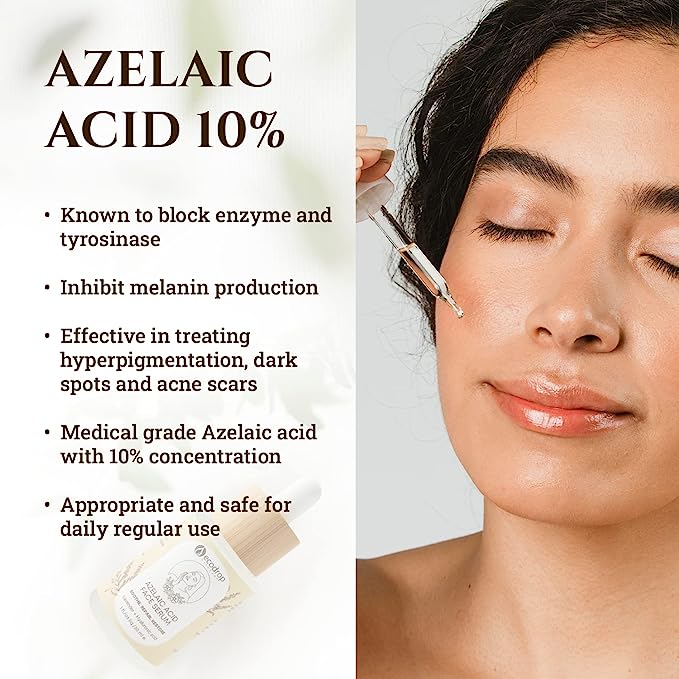 Azelaic Acid Face Serum, Daily Gentle Serum With Hyaluronic Acid - ecodrop
