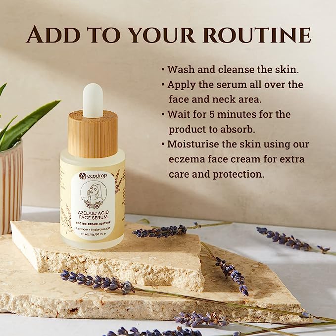 Azelaic Acid Face Serum, Daily Gentle Serum With Hyaluronic Acid - ecodrop
