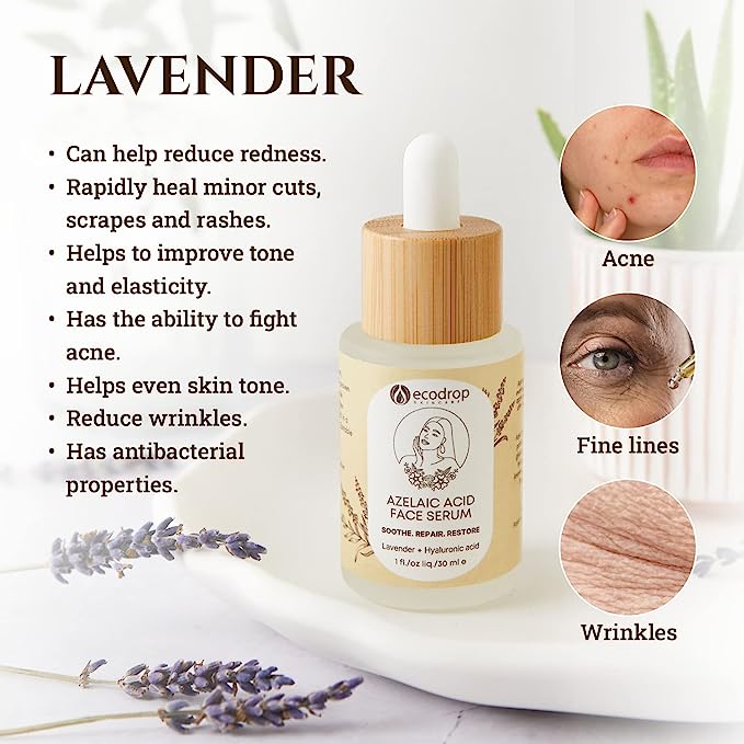 Azelaic Acid Face Serum, Daily Gentle Serum With Hyaluronic Acid - ecodrop