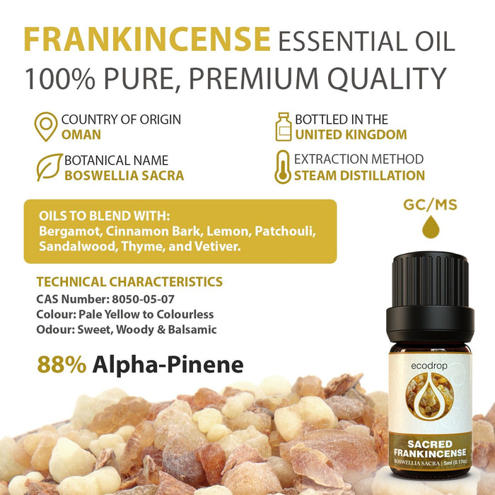 Frankincense Sacra Essential Oil, 5ml - ecodrop