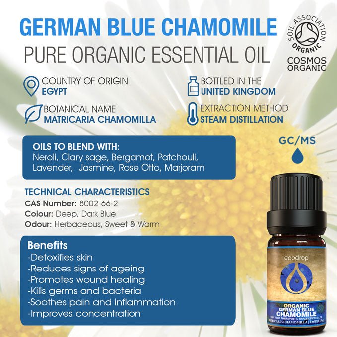Organic German Chamomile, 5ml - ecodrop